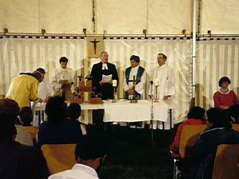 Gottesdienst mit Flchtlingen